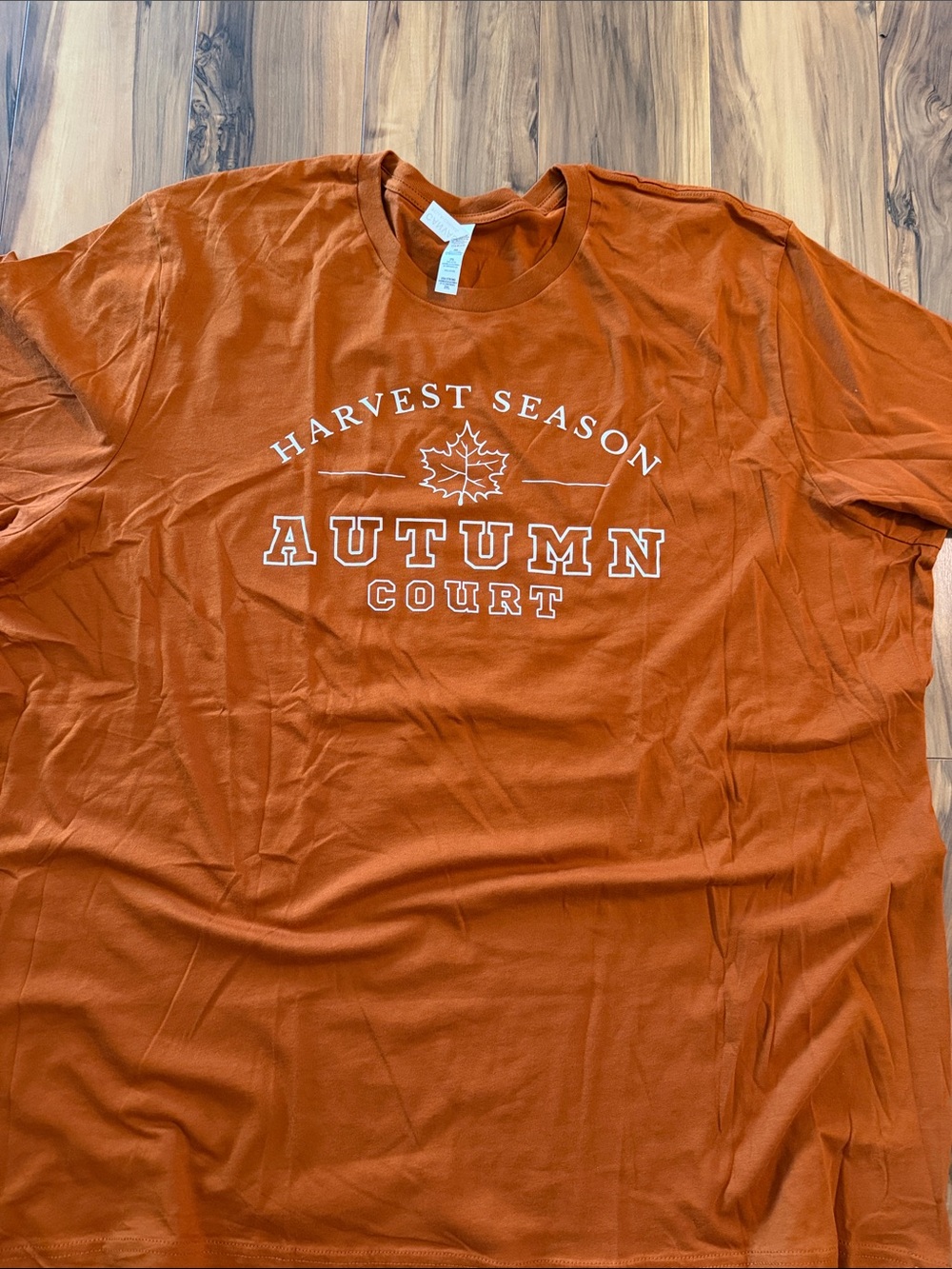 Gildan Rust Orange 'Autumn Court' Harvest Season ACOTAR size 3X
